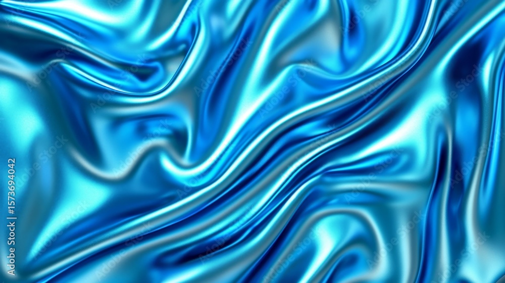 Fototapeta premium Metallic Luster on Wrinkled Surface