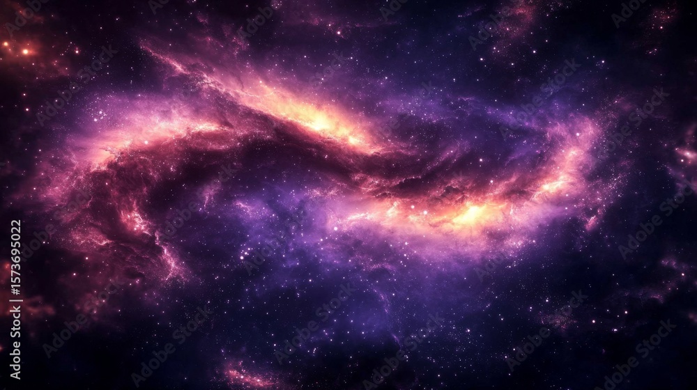 Obraz premium Stunning dark nebula wallpaper showcasing swirling gas and dust.