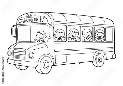 school bus coloring books for kids