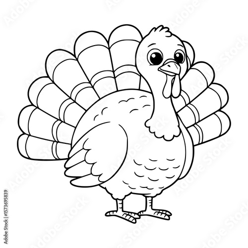 cartoon turkey coloring book