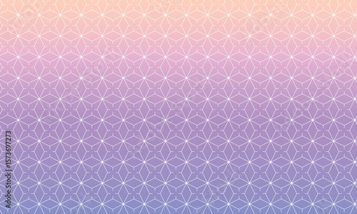 紫陽花模様の線が入ったピンクと紫のグラデーションがかかった和風の背景
