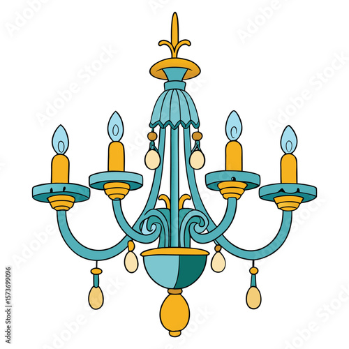 Elegant and timeless, chandeliers hang from ceilings with sparkling crystals or sleek modern designs, casting a warm, luxurious glow in any space they illuminate.
