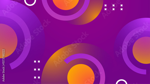 Abstract purple and orange design suitable for backgrounds, websites, branding, and print projects with a modern aesthetic and vibrant colors.