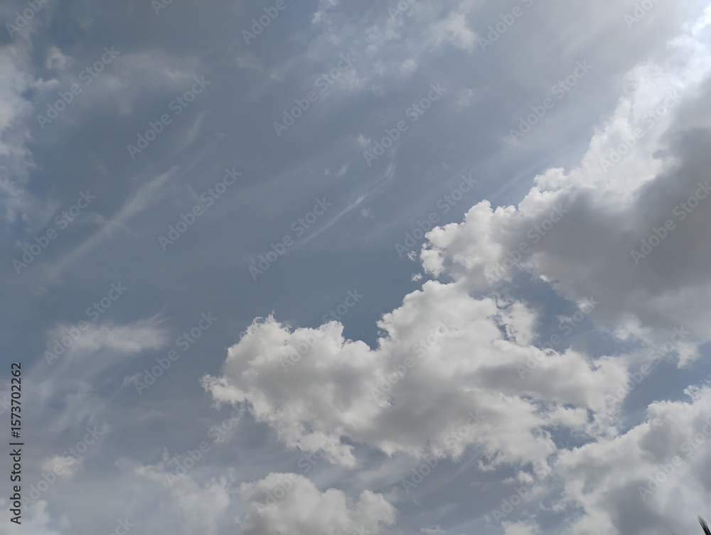 Obraz premium blue sky with clouds