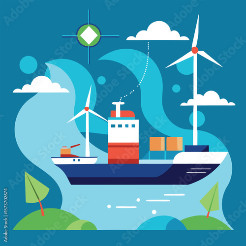 Concept of Sustainable Ocean Freight Using Wind Assisted Vessels