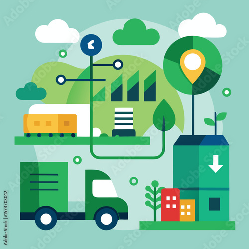 Design of Digital Logistics Platform Focusing on Green Solutions