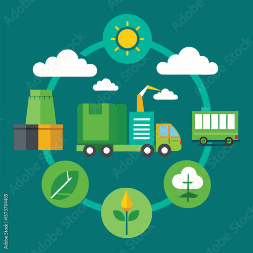 Green Cargo Transport Lifecycle From Clean Manufacturing Processes