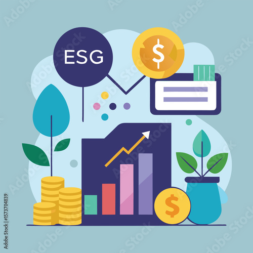 Investor Platform Showcasing ESG Index And Ethical Growth Metrics