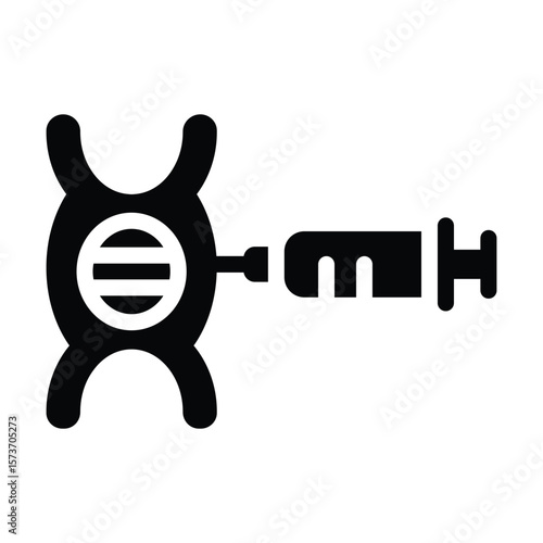 hormone therapy glyph icon illustration vector graphic.eps