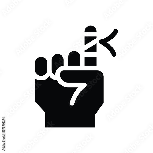 injury glyph icon illustration vector graphic.eps