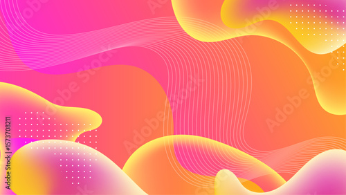 Abstract colorful fluid design with lines. Suitable for backgrounds, posters, and digital art projects needing vibrant and dynamic visuals.