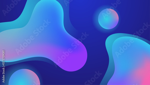 Abstract blue purple gradient shapes ideal for backgrounds, design projects, digital art, presentations, marketing materials, and web graphics.