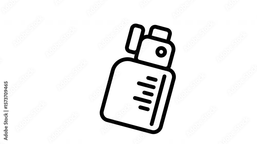 Water Bottle Icon Animation Water Bottle Icon Animation