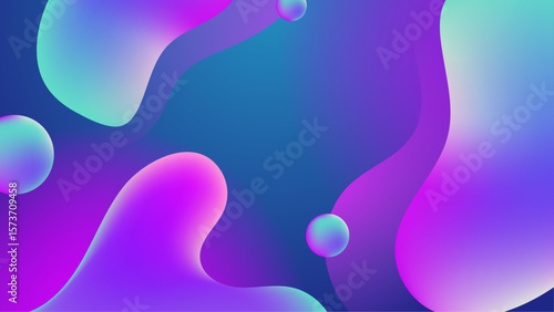 Abstract purple blue fluid shapes suitable for backgrounds, graphic design, presentations, social media posts, and artistic projects related to fluidity.