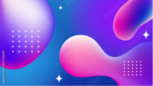 Abstract colorful fluid shapes and dots. Perfect for backgrounds, wallpaper, web design, packaging, and artistic projects that need a vibrant touch.
