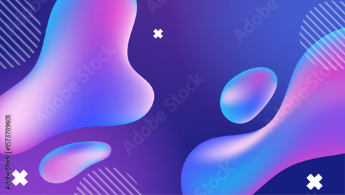 Abstract purple and blue fluid design perfect for backgrounds, banners, and website templates needing a modern artistic touch.