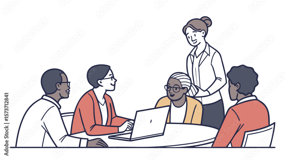 Diverse team collaboration meeting brainstorming business strategy discussion and teamwork planning session Diverse team collaboration meeting brainstorming business strategy discussion and teamwork planning session