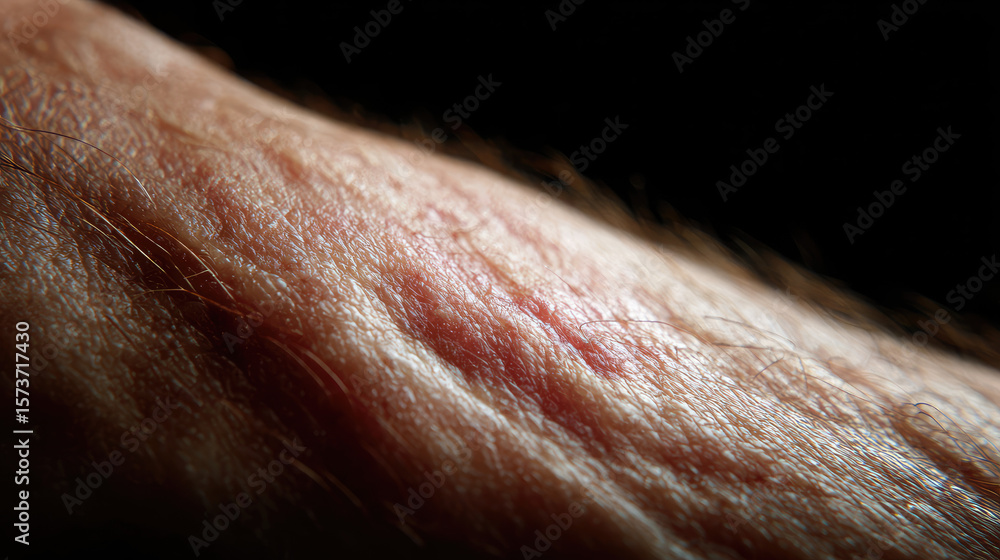 Fototapeta premium Cardiac output concept. Close-up of an aged human arm showcasing detailed skin texture.