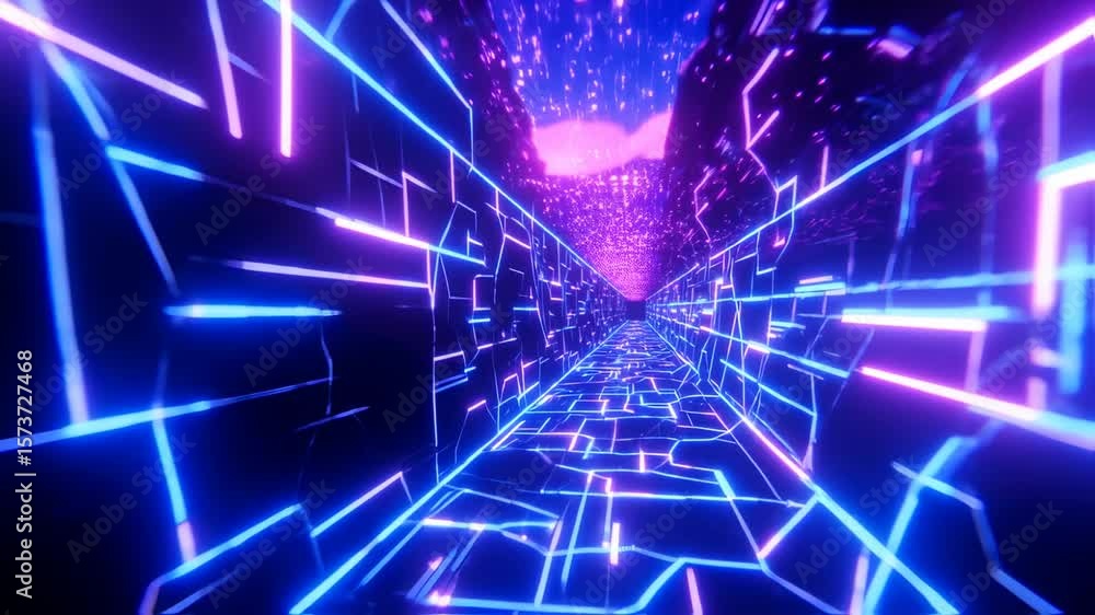 Abstract geometric shapes in blue and purple Abstract geometric shapes in blue and purple