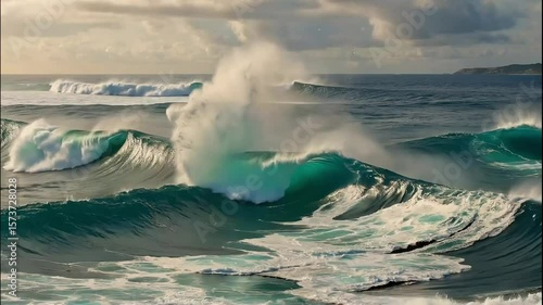 big waves on the sea