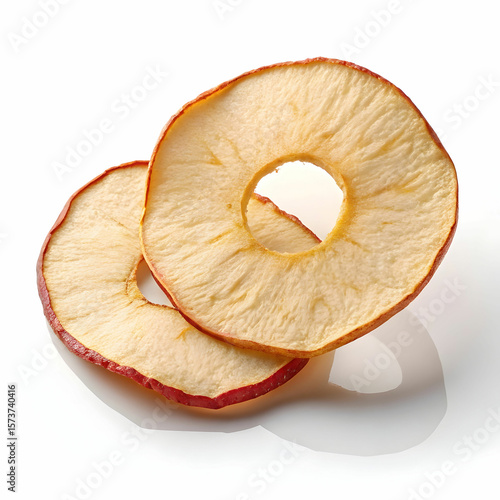 Dried apple rings are dehydrated slices of apples, often used as healthy