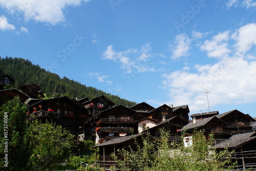 Scenery of Grimentz Village