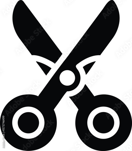 Scissors icon isolated design