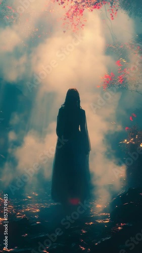 Enchanting Woman in Forest