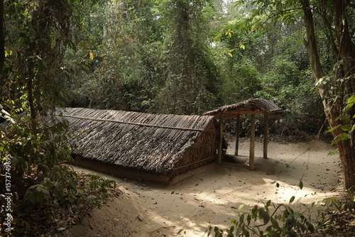 Cu Chi Tunnels. These tunnels were used in the Vietnam war. Famous tourist attractions in Vietnam