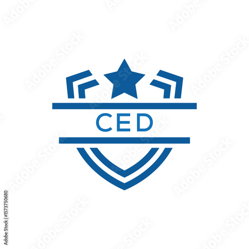 Dynamic Tech Logo Design with CED Letters and Abstract Motion Elements – Modern Business Identity. CED Letter Logo.
