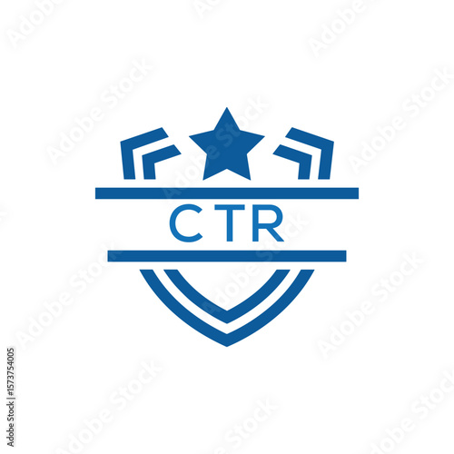Dynamic Tech Logo Design with CTR Letters and Abstract Motion Elements – Modern Business Identity. CTR Letter Logo.
