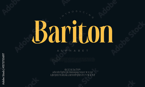 Elegant serif alphabet with bold presence, perfect for luxury and editorial designs