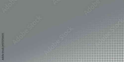 Gray vector halftone gradient texture. simple gray dots background illustration.