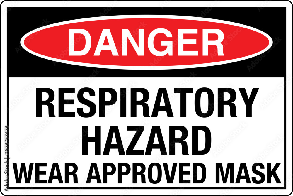 Fototapeta premium OSHA Safety Signs Marking Lab...