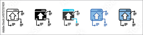 Software Release Icon Pack Multistyle Illustration