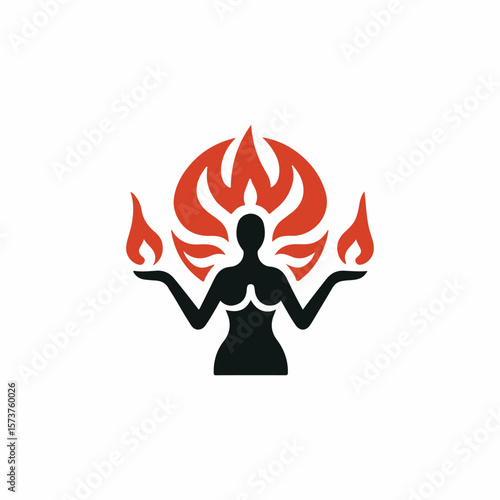 Fire goddess logo