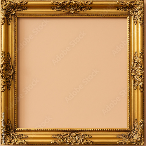 Ornate Gold Frame with Radiant Light Burst