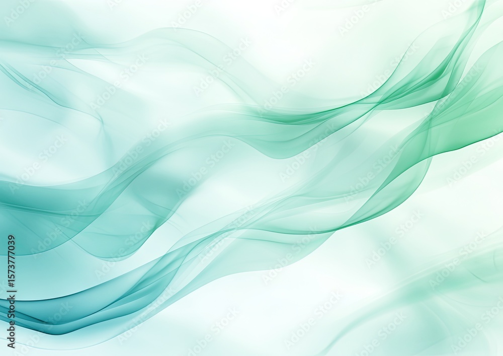 Abstract background with blue and green watercolor patterns, smoke-like shapes, soft blurred edges, wispy white clouds, light sky-blue and cyan colors, a fantastical scene. Abstract background with blue and green watercolor patterns, smoke-like shapes, soft blurred edges, wispy white clouds, light sky-blue and cyan colors, a fantastical scene.