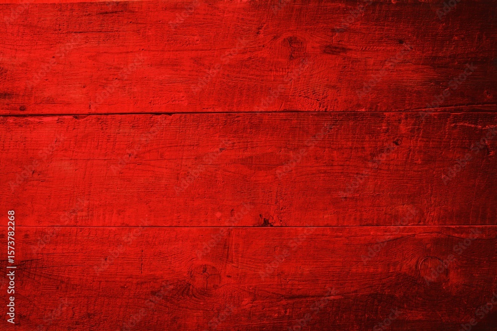 Obraz premium Red wooden planks with large copy space