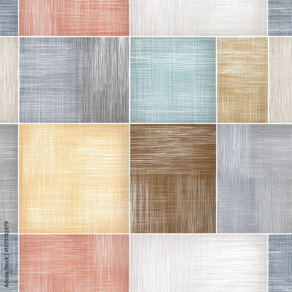 Fototapeta premium Abstract Colorful Background with Textured Blocks in Soft Tones