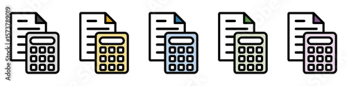 イラストアイコンセット：計算機ファイル