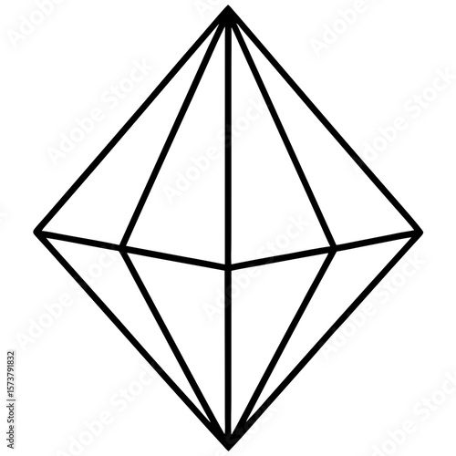drawings of different geometric shapes, such as a parabola, parallelepiped, etc. in the form of icons