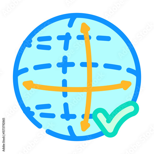 ergonomic design color icon vector illustration