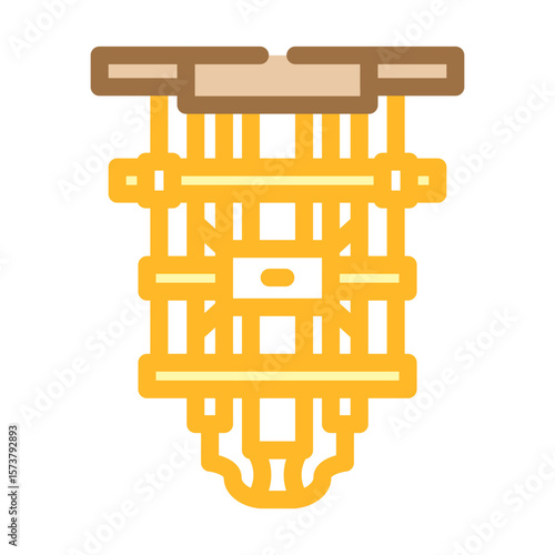 processor inside cooling chamber color icon vector illustration