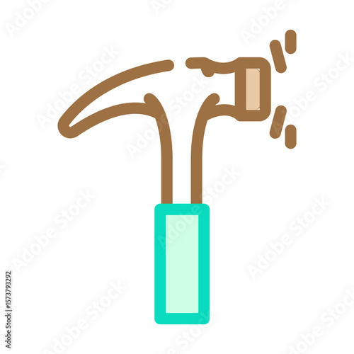 durable construction color icon vector illustration