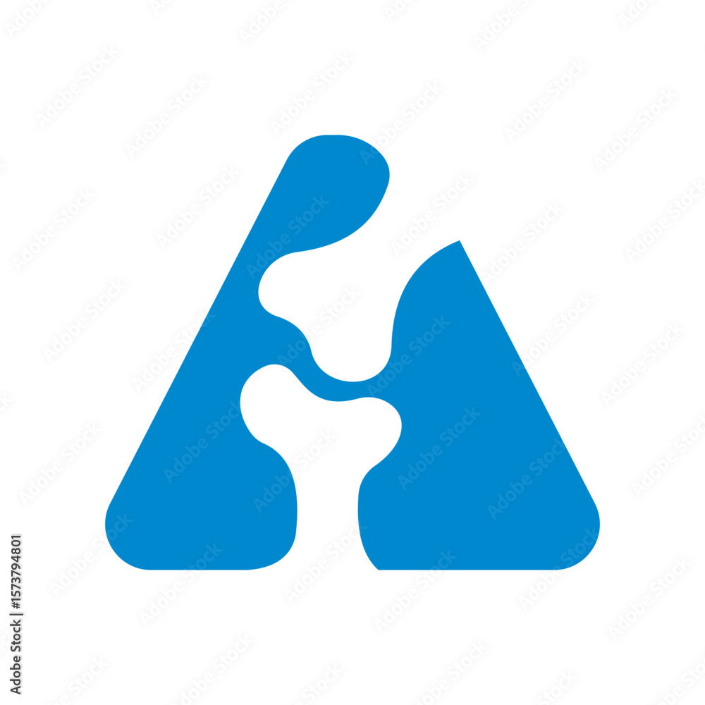 Obraz premium Initial Letter A Orthopedic Health Bone Logo Design Vector Template