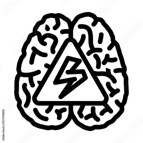 tay sachs disease line icon vector illustration