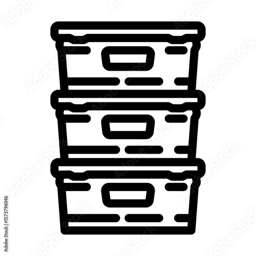 stackable design line icon vector illustration
