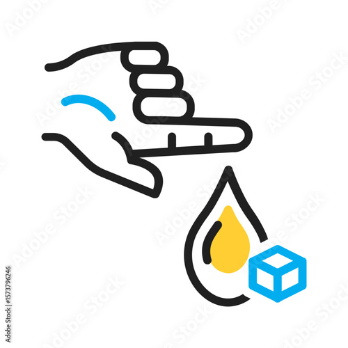 Vector multi color icon for Diabetes
