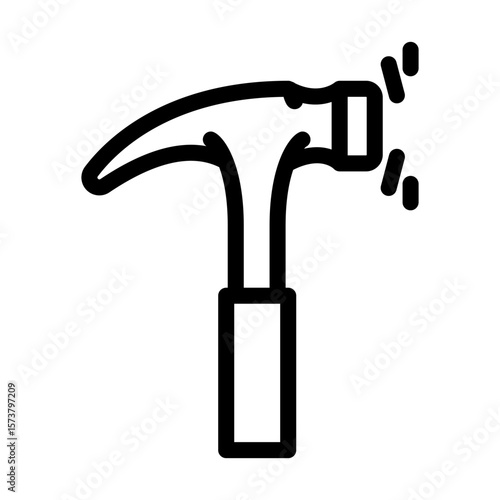 durable construction line icon vector illustration